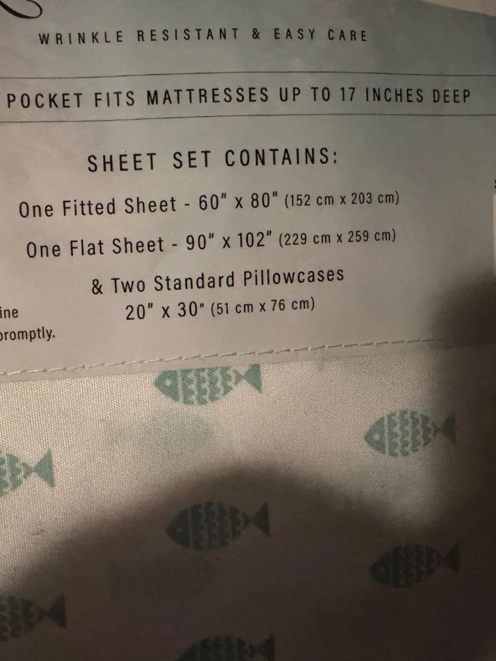 🐋 NEW Coastal Collection Queen Size Sheet Set Fish